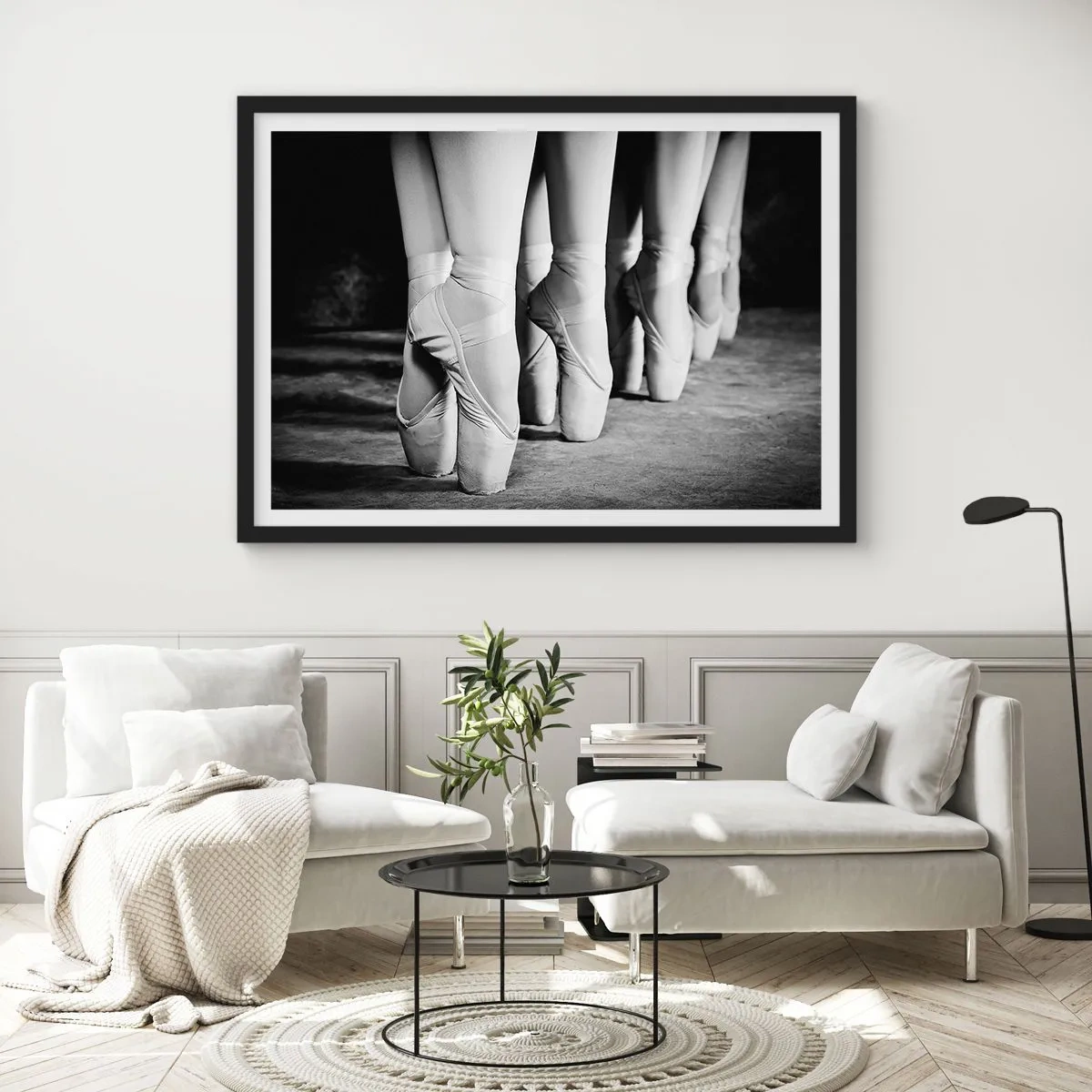 Poster în ramă neagră - Împreună, elegant - 40x30 cm