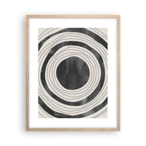 Poster în ramă de stejar deschis - Direct la subiect - 40x50 cm