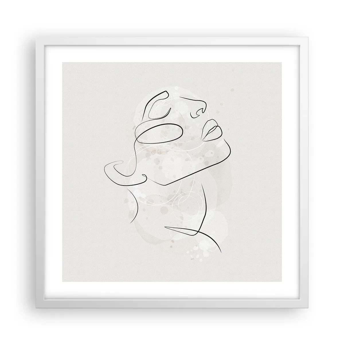 Poster în ramă albă - Schiță de vis - 50x50 cm