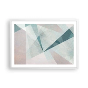 Poster în ramă albă - Calm și totuși dinamic - 70x50 cm