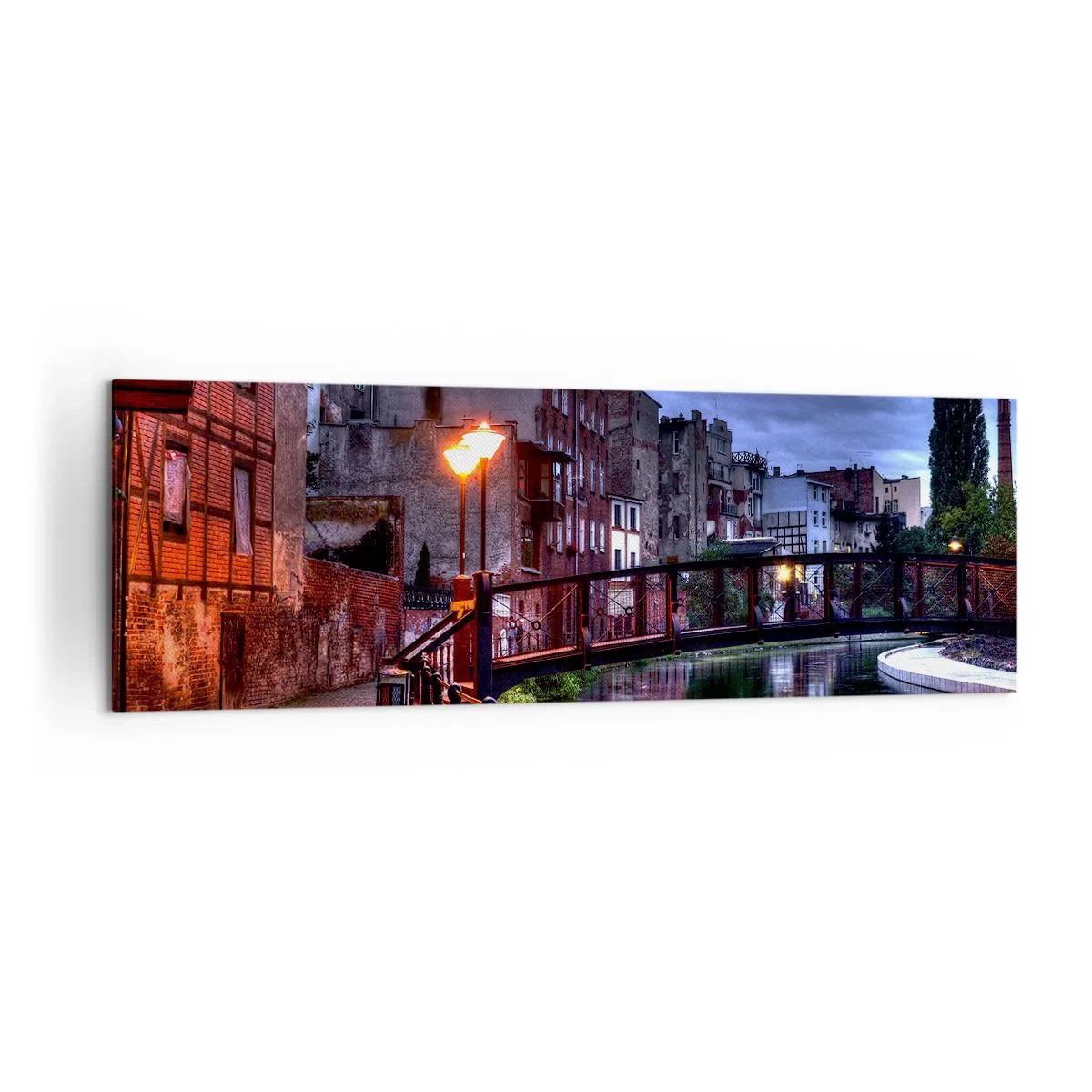 Tablou pe pânză - Tu nu știai că Bydgoszcz arată așa - 160x50 cm