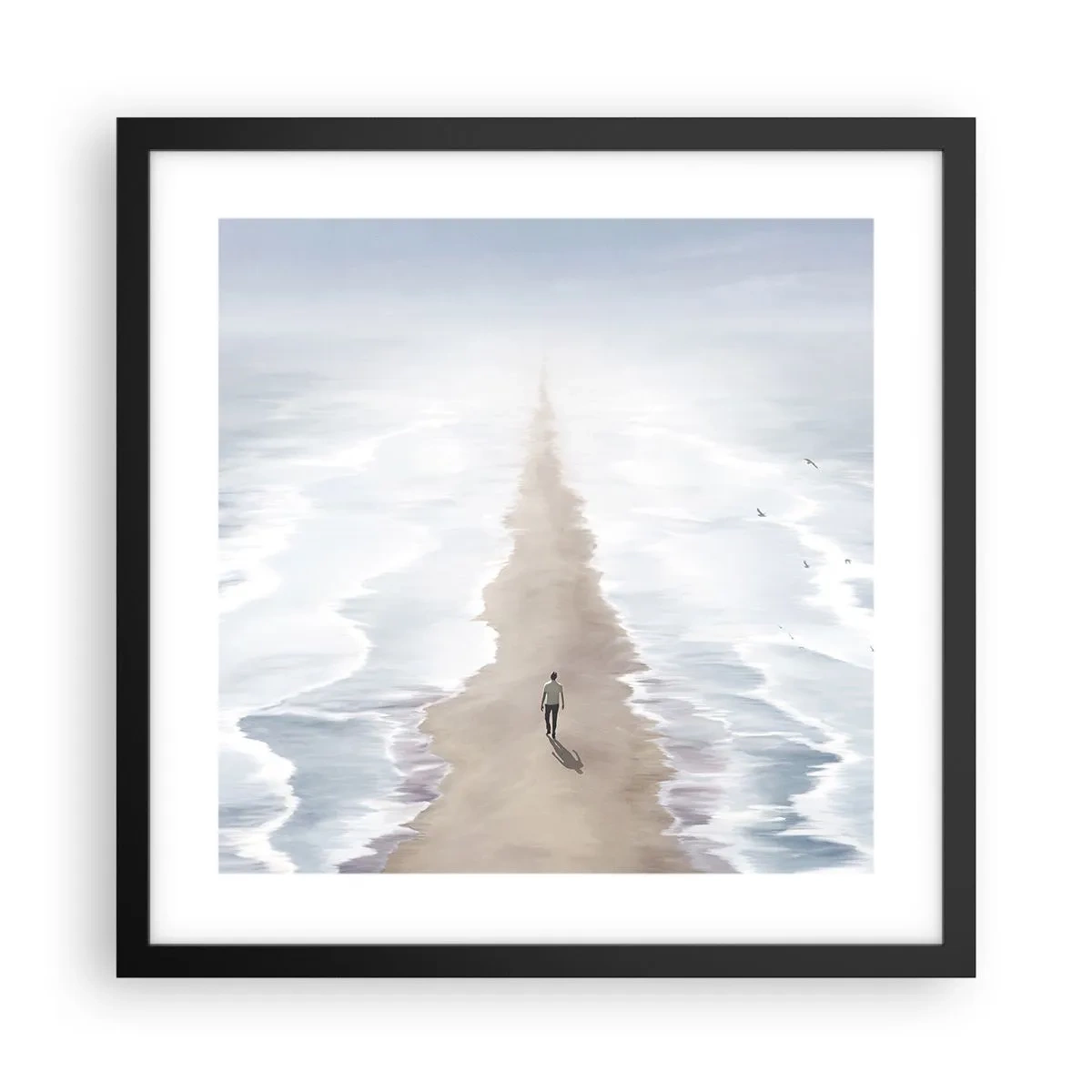 Poster în ramă neagră - Un viitor luminos - 40x40 cm