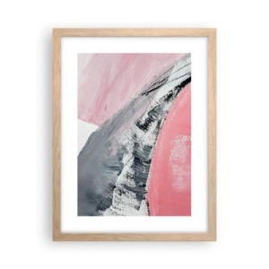 Poster în ramă de stejar deschis - Compoziție adaptată - 30x40 cm