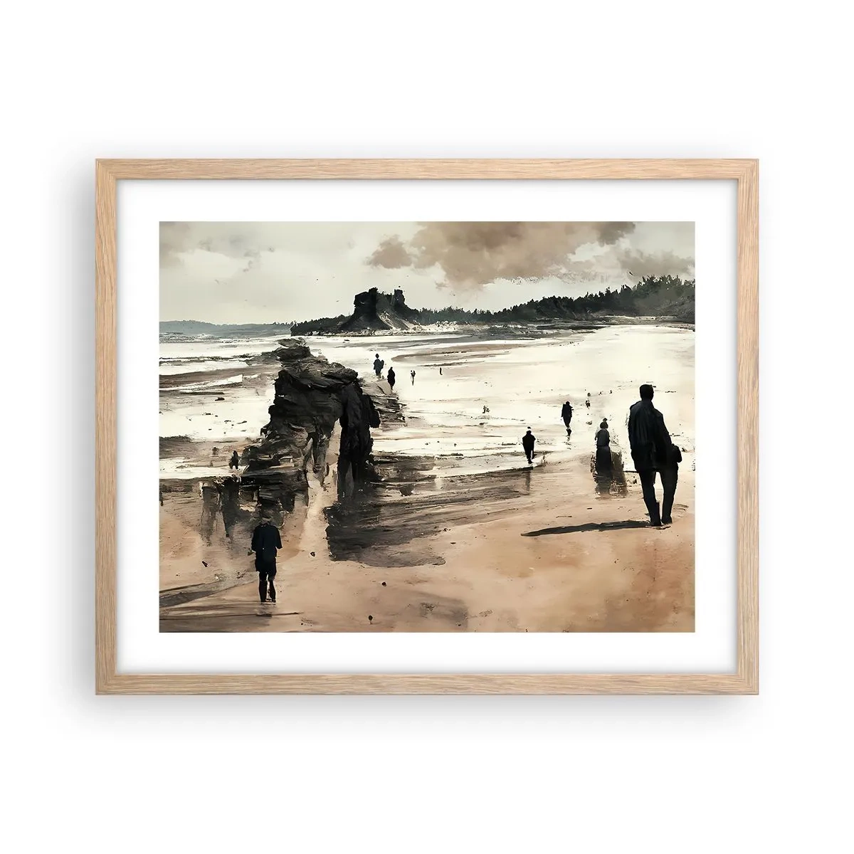 Poster în ramă de stejar deschis - Reamintiți - 50x40 cm