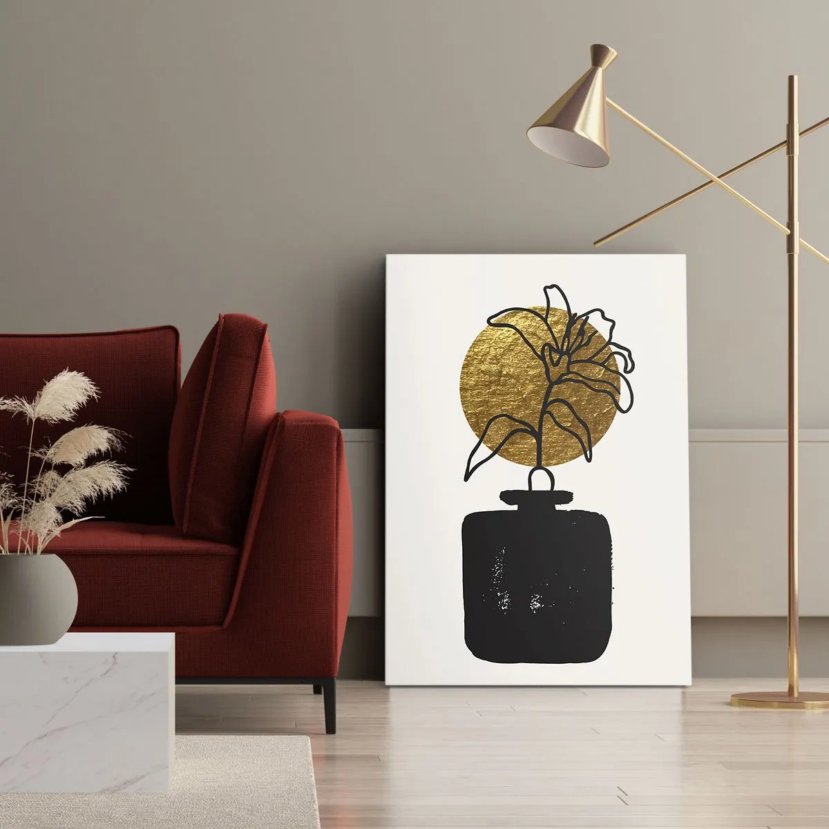 Tablou pe pânză - Cât cântărește aurul? - 55x100 cm