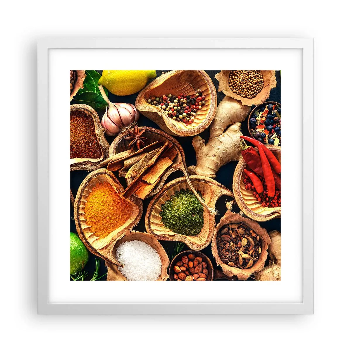 Poster în ramă albă - Ia ce vrei - 40x40 cm