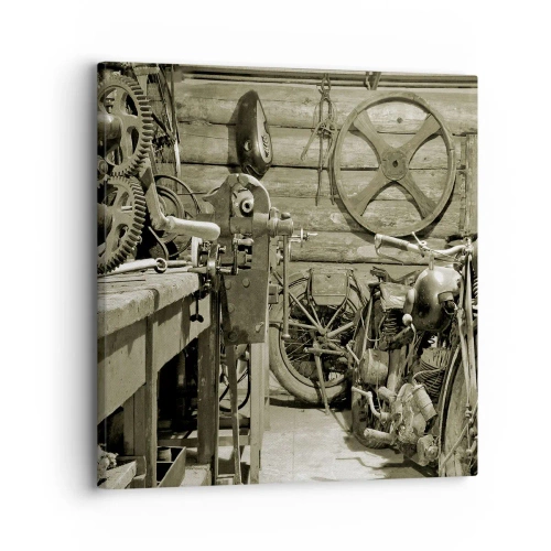 Tablou pe pânză - În șopronul unchiului Vlad - 30x30 cm