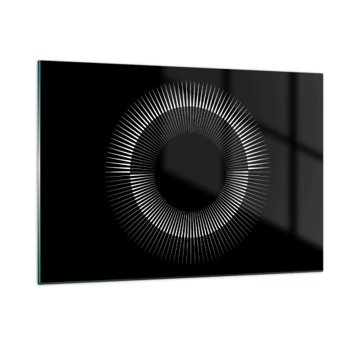 Tablou pe sticlă - Soarele Negru - 120x80 cm