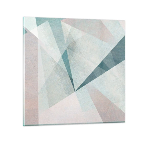 Tablou pe sticlă - Calm și totuși dinamic - 60x60 cm