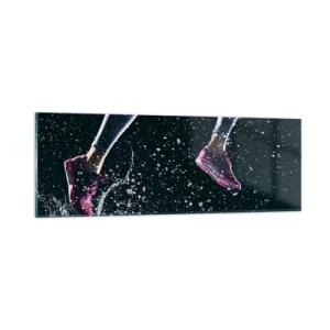 Tablou pe sticlă - Cât de mult puteți - 90x30 cm