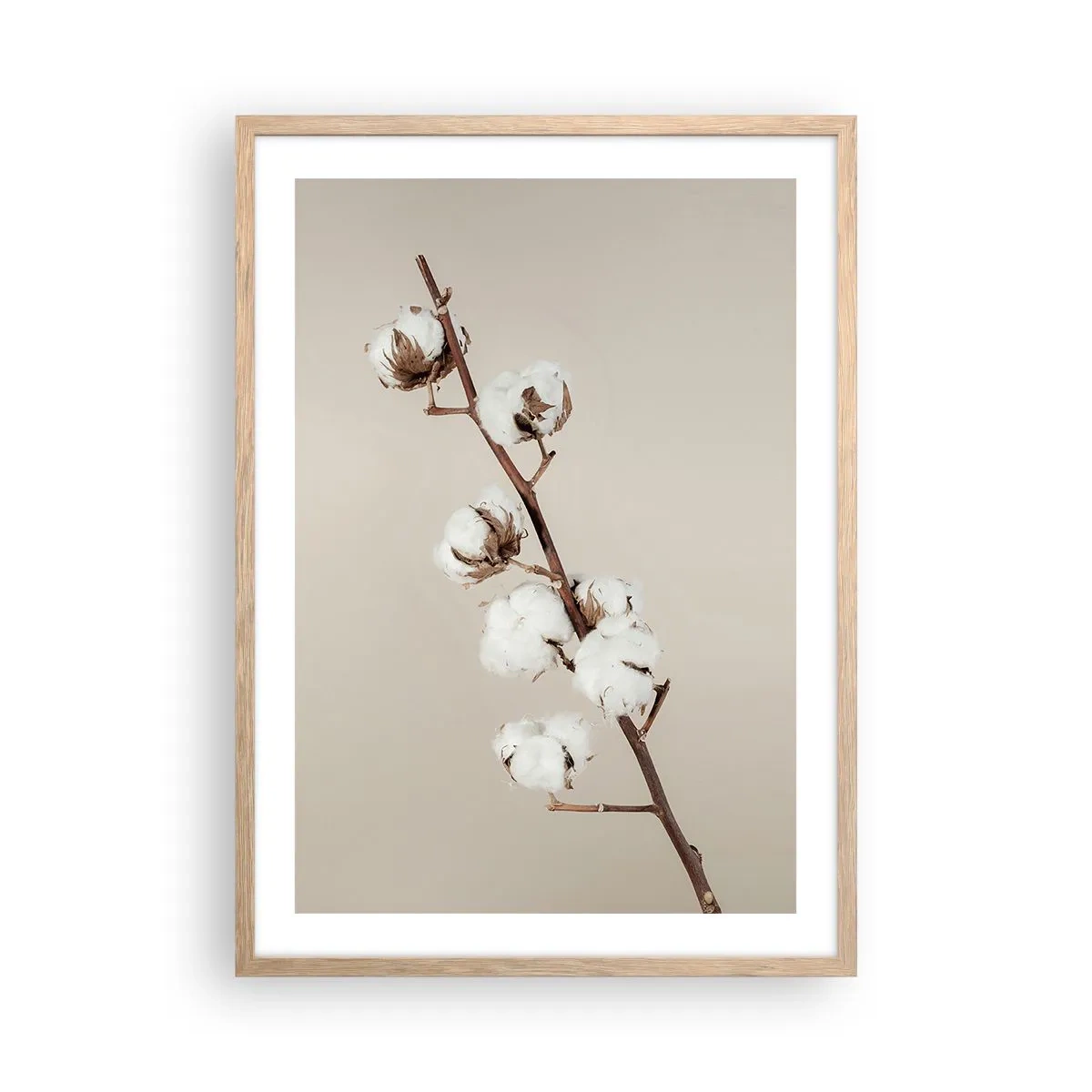 Poster în ramă de stejar deschis - La sursa moliciunii - 50x70 cm