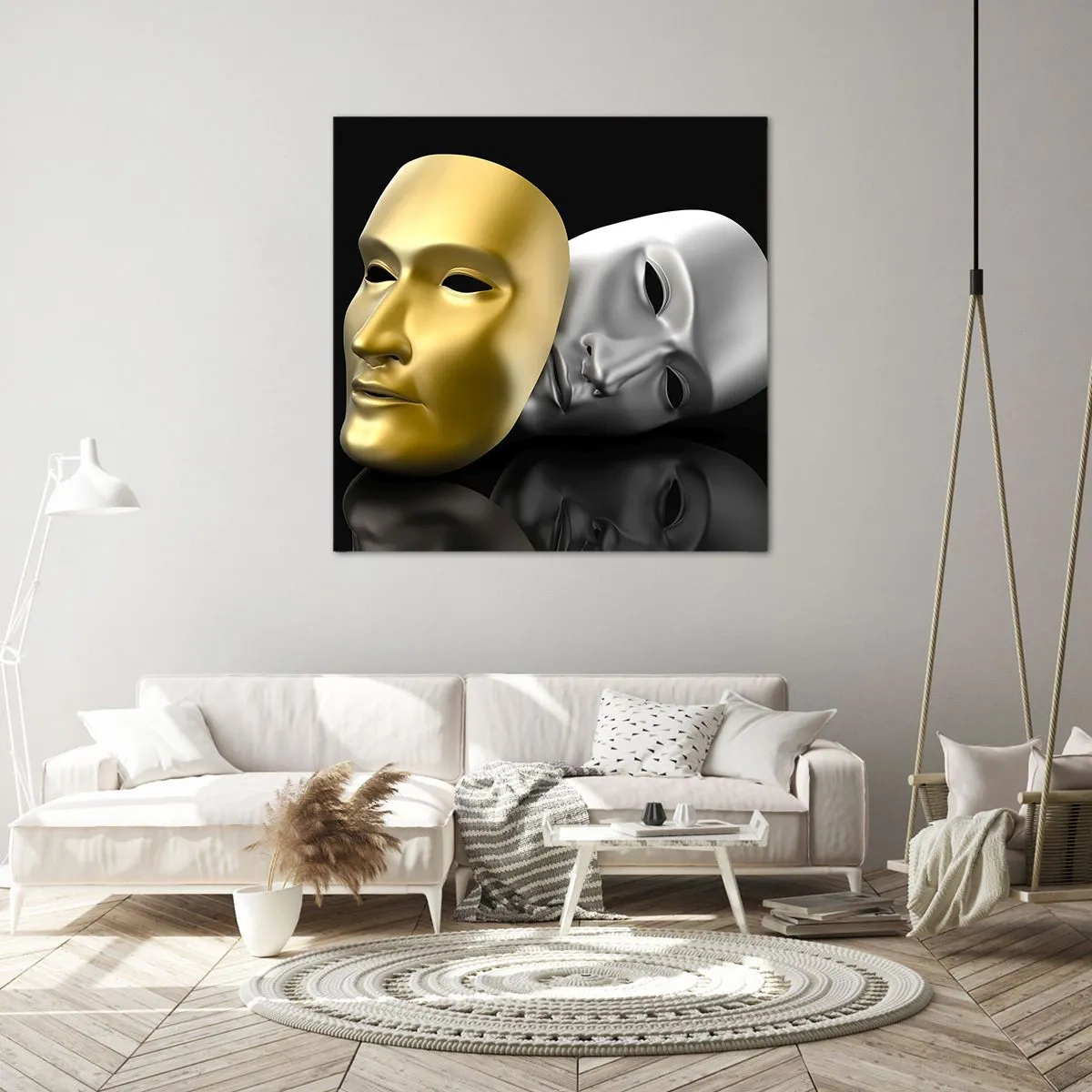 Tablou pe pânză - Viața este teatru - 50x50 cm