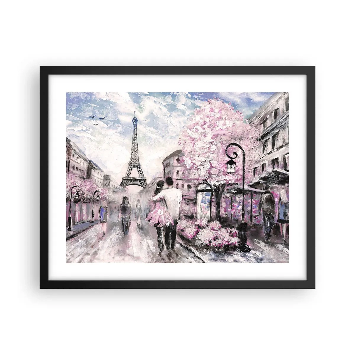 Poster în ramă neagră - Dacă ar fi să te îndrăgostești, atunci doar de... - 50x40 cm