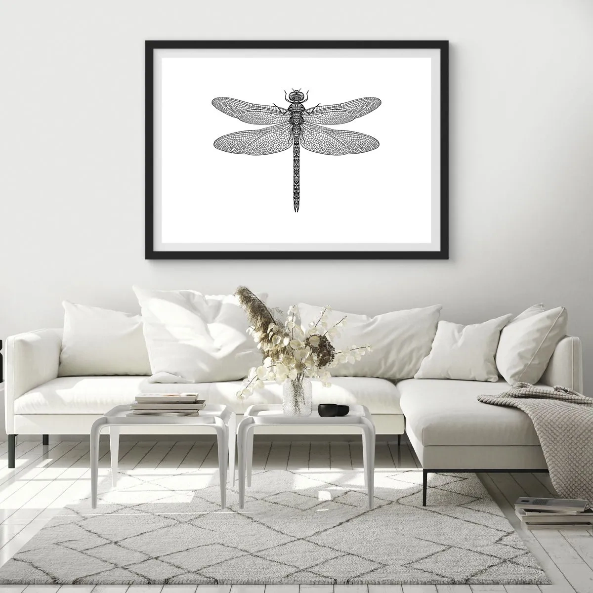 Poster în ramă neagră - Precizia naturii - 91x61 cm