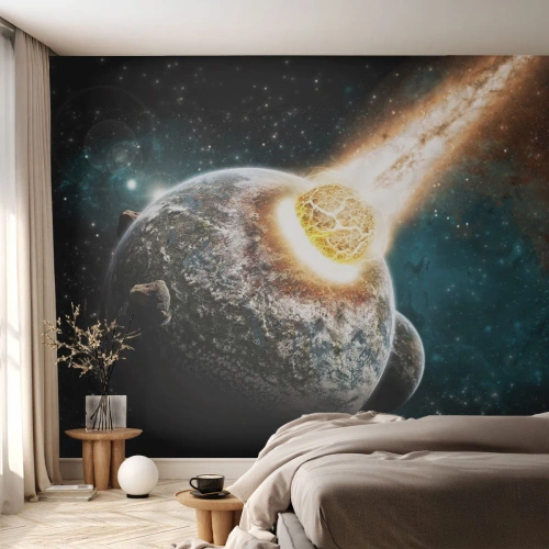Tapet Autoadeziv Deluxe Sticker - Anihilare sau naștere? - Abstracția, Cosmos, Cometă - 100x70 cm