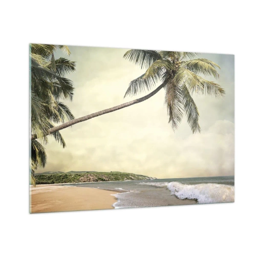 Tablou pe sticlă - Vis tropical - 100x70 cm