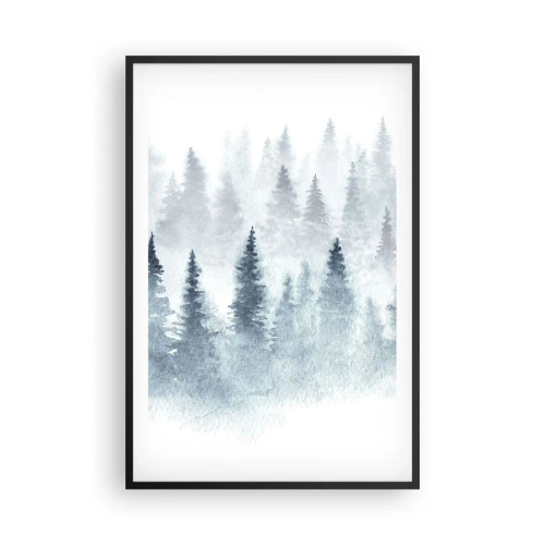 Poster în ramă neagră - Înfășurate în ceață - 61x91 cm