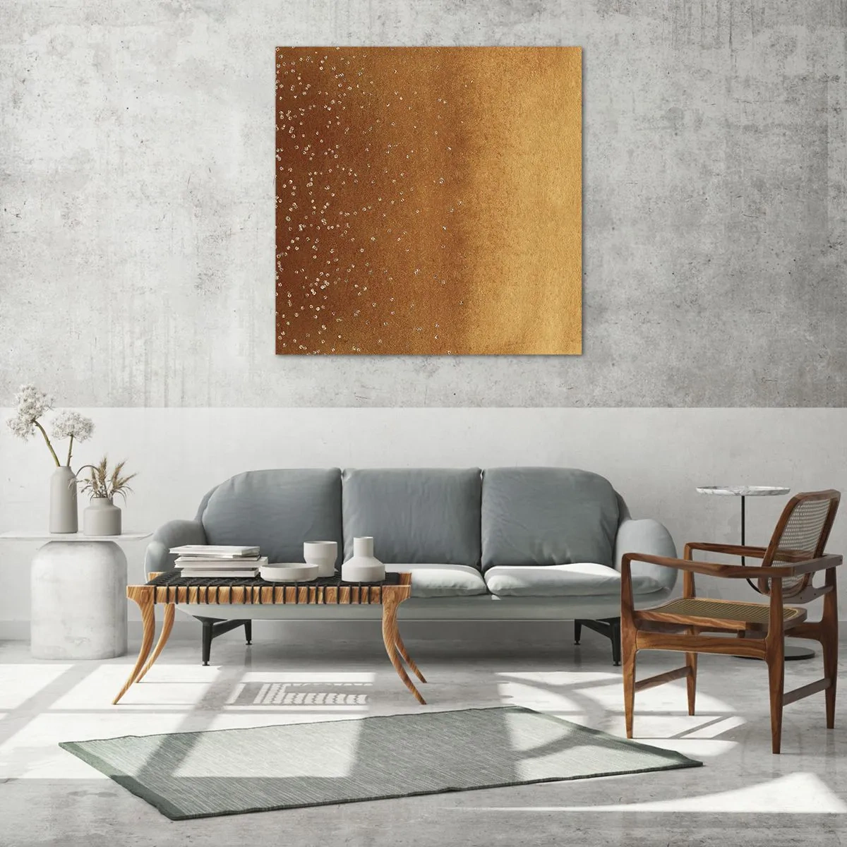 Tablou pe sticlă - Nașterea luminii - 60x60 cm