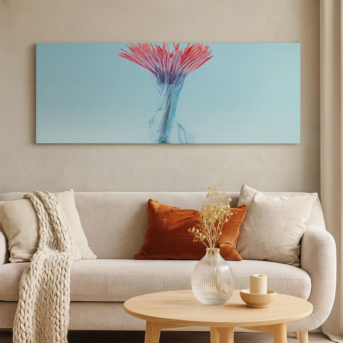 Tablou pe pânză - Într-o unduire revigorantă - 30x30 cm