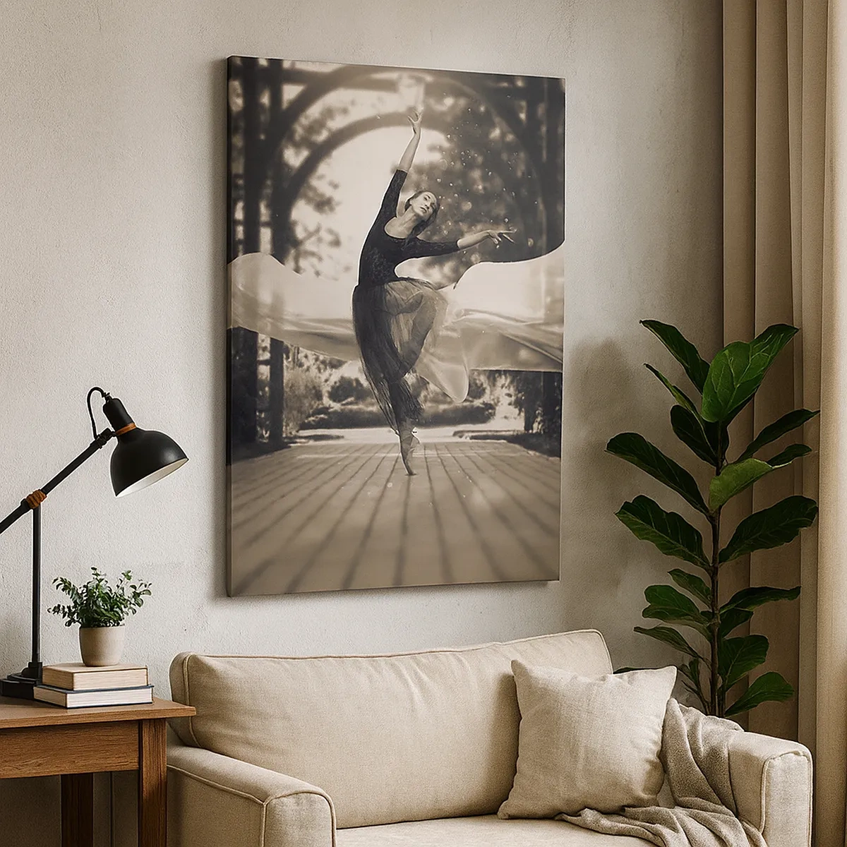 Tablou pe pânză - Dansul spiritului de grădină - 50x70 cm