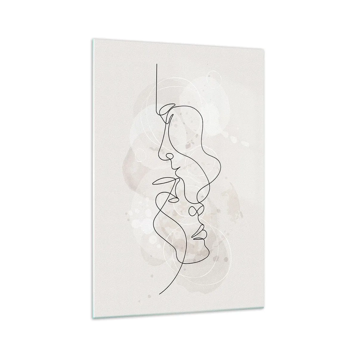 Tablou pe sticlă - Încurcați într-o îmbrățișare - 70x100 cm