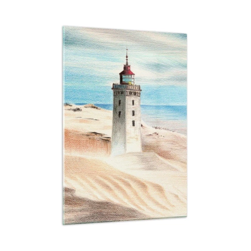 Tablou pe sticlă - Privind mereu marea - 50x70 cm