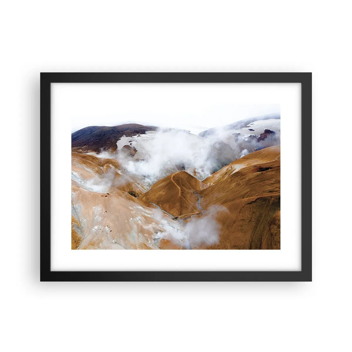 Poster în ramă neagră - Frumusețea sălbatică a Islandei - 40x30 cm