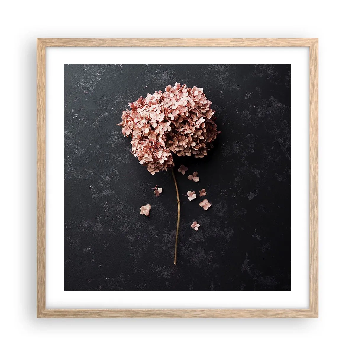 Poster în ramă de stejar deschis - Un semn cu adevărat romantic - 50x50 cm