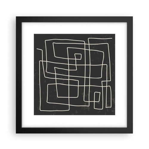 Poster în ramă neagră - Nu atât de simplu - 30x30 cm