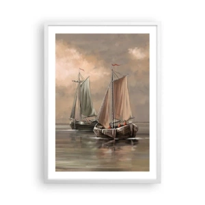 Poster în ramă albă - Întoarcerea marinarilor - 50x70 cm