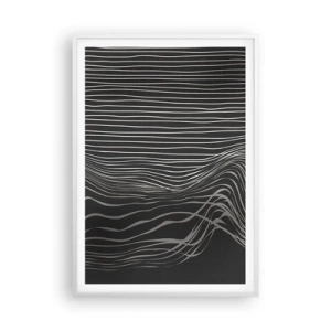 Poster în ramă albă - Ritm și accent - 70x100 cm