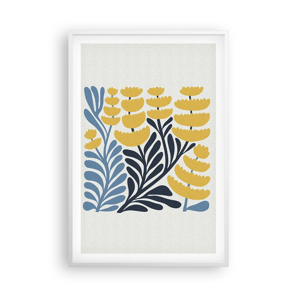 Poster în ramă albă - Ogor însorit - 61x91 cm