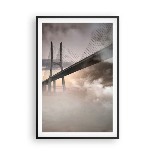 Poster în ramă neagră - Lângă un râu care nu există - 61x91 cm