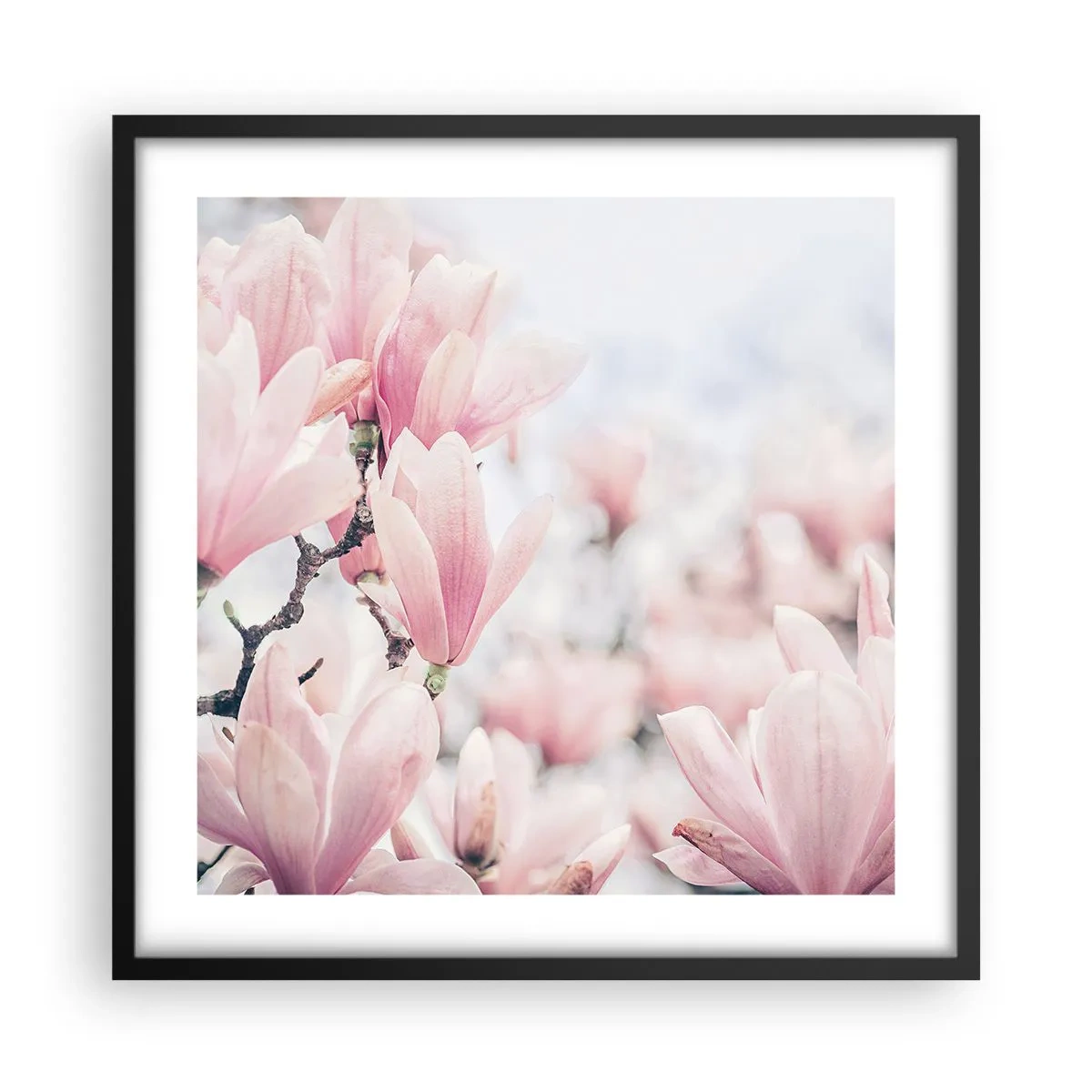 Poster în ramă neagră - Idealul de subtilitate - 50x50 cm