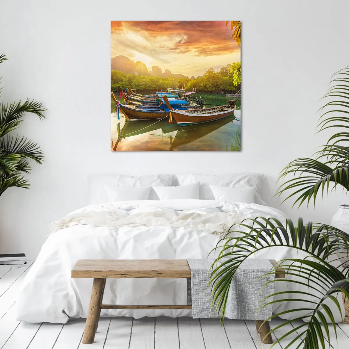 Tablou pe pânză - Înainte de o zi plină - 60x60 cm