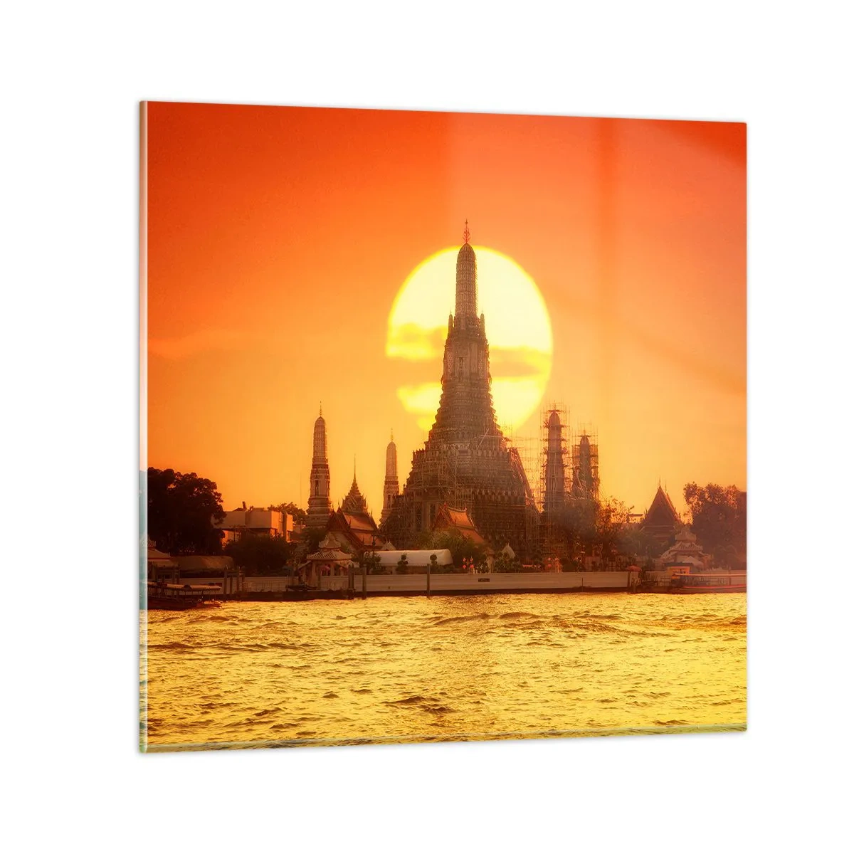 Tablou pe sticlă - Spre soare, mereu spre soare - 60x60 cm