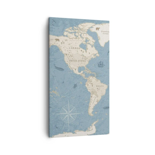 Tablou pe pânză - Lumea la îndemână - 45x80 cm