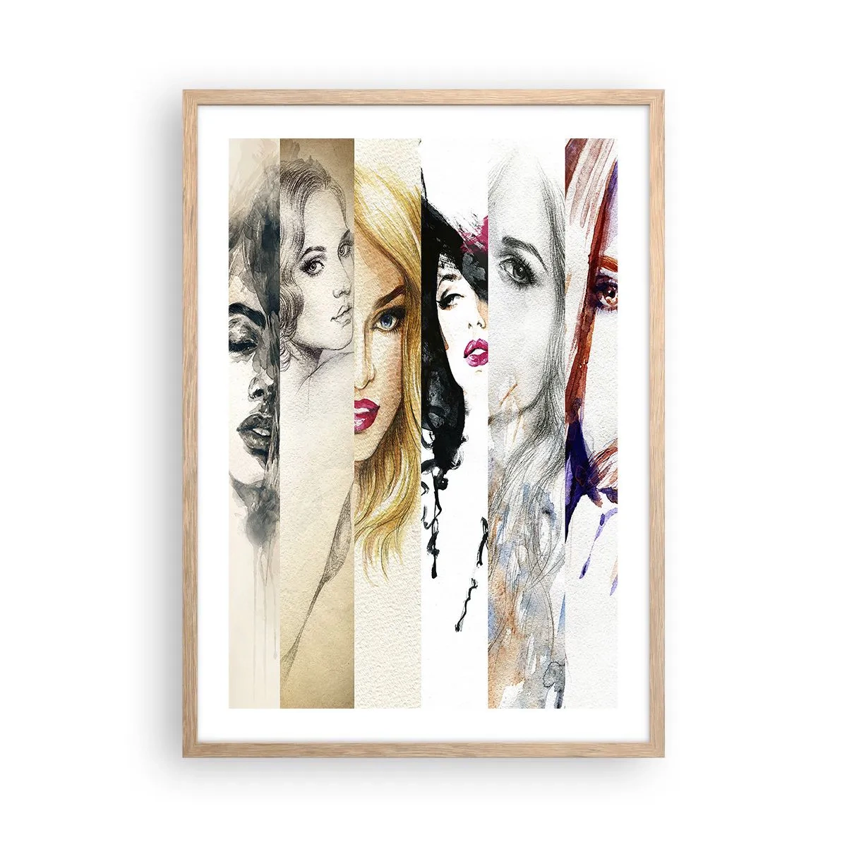 Poster în ramă de stejar deschis - Și întotdeauna ești TU - 50x70 cm