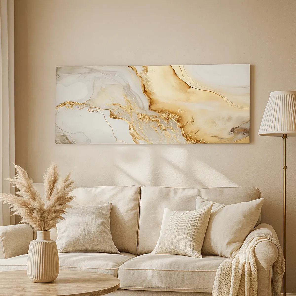 Tablou pe pânză - Abstracție: frumusețe și bunătate - 30x30 cm