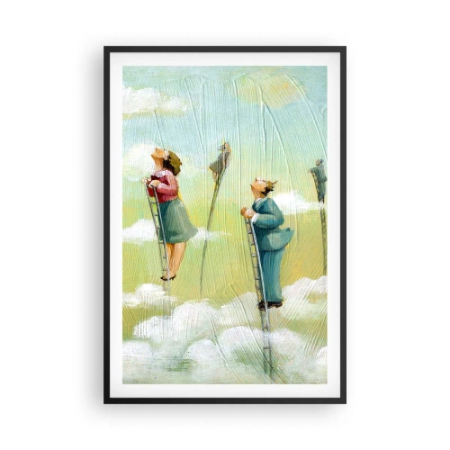 Poster în ramă neagră - Urmează-ți visul - 61x91 cm