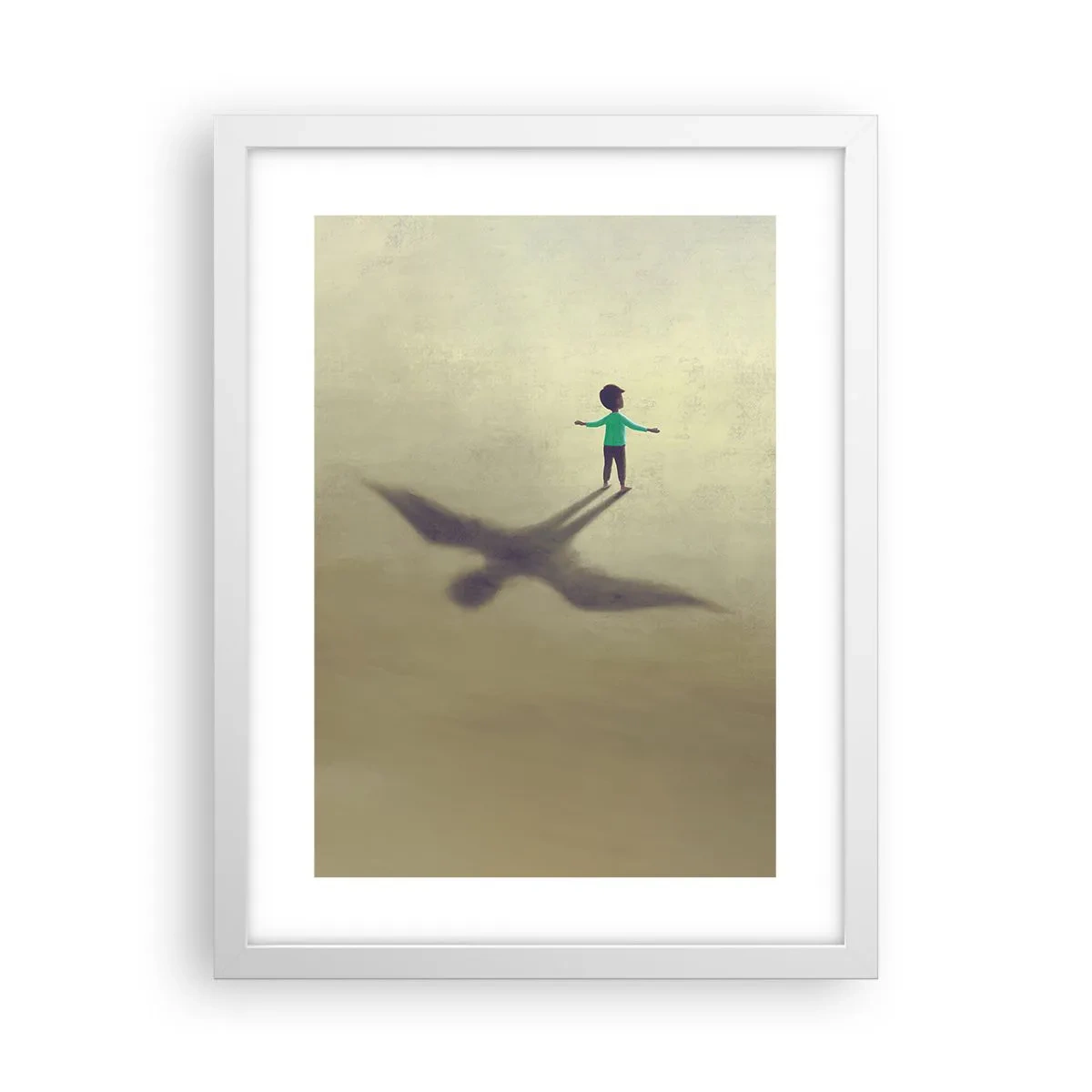 Poster în ramă albă - Eroul viitorului - 30x40 cm