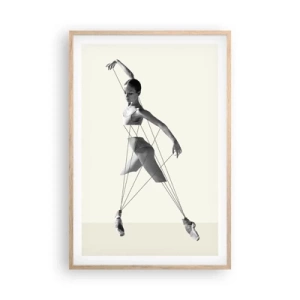 Poster în ramă de stejar deschis - Într-un teatru de lumină - 61x91 cm