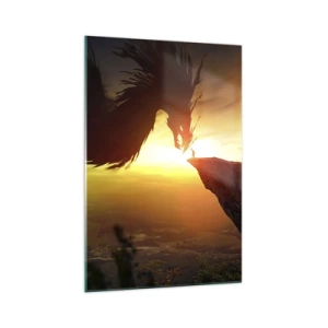 Tablou pe sticlă - Vânător de dragoni - 70x100 cm