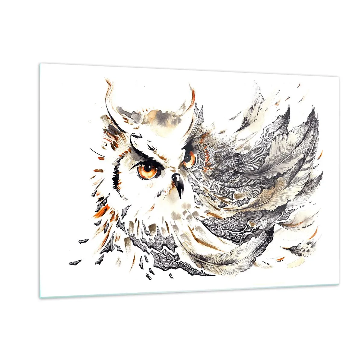 Tablou pe sticlă - Ea a venit din lumea magiei - 120x80 cm