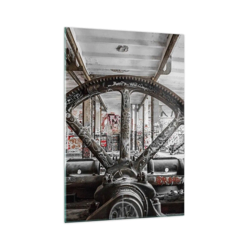 Tablou pe sticlă - Viața secretă a unei fabrici - 70x100 cm