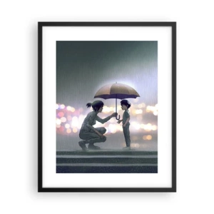 Poster în ramă neagră - Și totul este bine acum - 40x50 cm