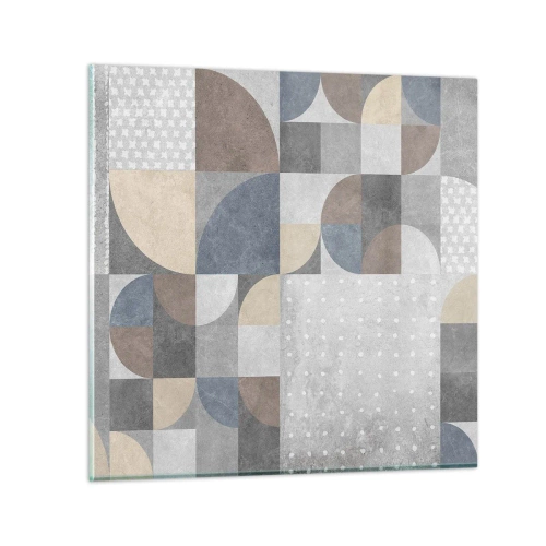 Tablou pe sticlă - Fantezie ceramică - 30x30 cm