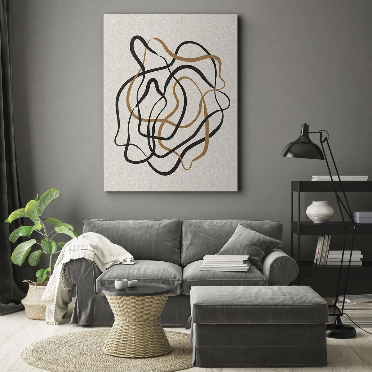 Tablou pe pânză - Totul s-a încurcat - 50x70 cm
