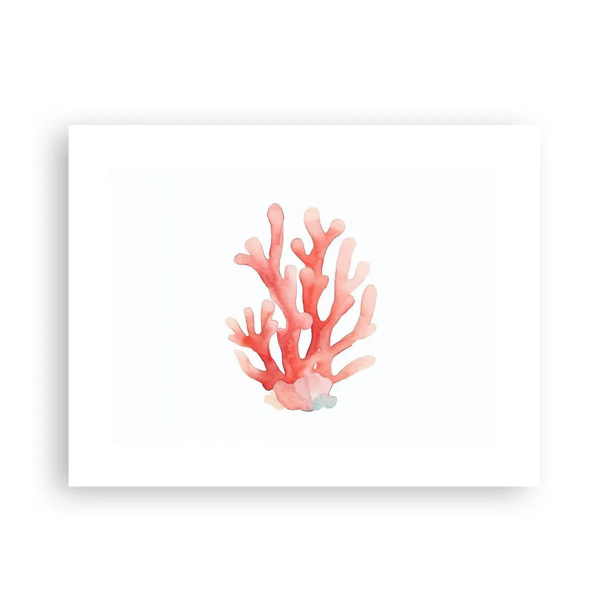 Poster - Culoare de coral - 40x30 cm