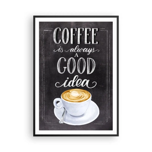 Poster în ramă neagră - Of course! - 70x100 cm